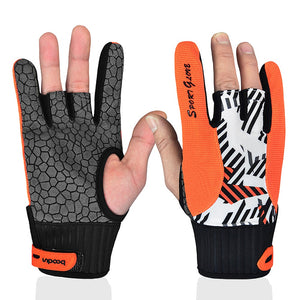 1 Pair Breathable Professional Men Women Bowling Gloves Elastic Breathable Sports Bowling Ball Mittens Bowling Accessories