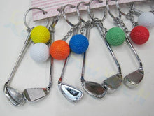 Load image into Gallery viewer, 100pcs Bowling bag plastic Pendant mini Bowling ball keychain advertisement key chain fans souvenirs key ring School gifts
