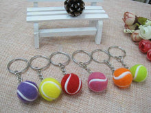 Load image into Gallery viewer, 100pcs Bowling bag plastic Pendant mini Bowling ball keychain advertisement key chain fans souvenirs key ring School gifts
